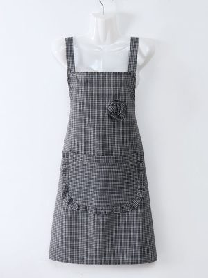 Tablier Japonais Femme Coton Cuir Pur